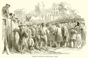 George Whitfield Vaazı, 1735 by English School