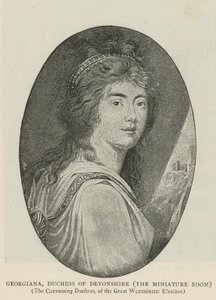 Georgiana, Devonshire Düşesi by English School