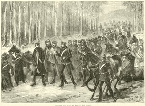 Alman süvarileri Paris yolunda, Ekim 1870 by English School