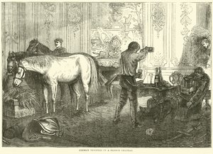 Bir Fransız Şatosunda Alman askerleri, Eylül 1870 by English School