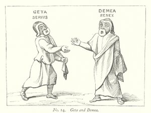 Geta ve Demea (gravür) by English School