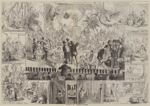 Noel Pandomimini Kalkmak (gravür) by English School