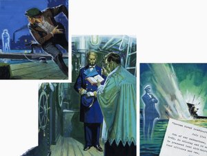 Ghostly U-boat Commander by English School