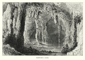 Cebelitarık: Martin Mağarası (gravür) by English School