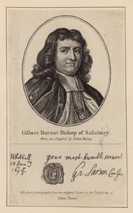 Gilbert Burnet, Salisbury Piskoposu by English School