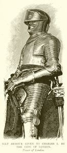 Charles I'e verilen Yaldızlı Zırh. Londra Şehri Tarafından by English School