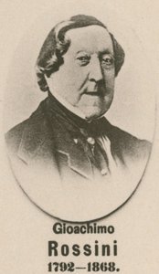 Gioachimo Rossini (gravür) by English School