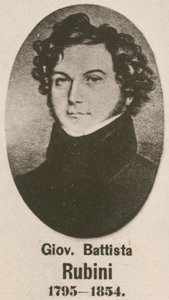 Giovanni Battista Rubini (gravür) by English School