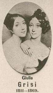 Giulia Grisi (gravür) by English School