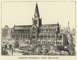Güneyden Glasgow Katedrali, by English School