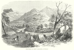 Avustralya, Alexander Dağı Altın Tarlaları (gravür) by English School