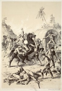 Altın eskort Bush Rangers tarafından saldırıya uğradı, David Blair, McGrady, Thomson ve Niven tarafından yazılan The History of Australasia, 1879 by English School