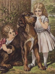Good Dog Dash (renkli taş baskı) by English School