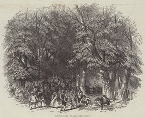 Goodwood Races, Park (gravür) by English School