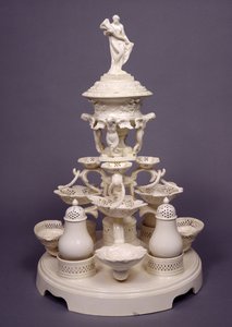 Grand Plat de Menage veya orta sehpa, Leeds Pottery, c.1780 (krema) by English School