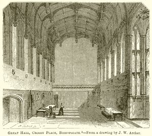 Büyük Salon, Crosby Place, Bishopsgate by English School