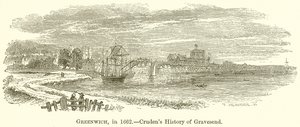 Greenwich, 1662'de.--Crudens Gravesend'in Tarihi by English School
