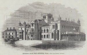 Chippenham, Wilts yakınlarındaki Grittleton Evi (gravür) by English School