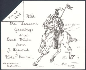 At sırtında nöbetçi, Noel kartı by English School