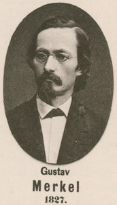 Gustav Merkel (gravür) by English School