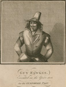 Guy Fawkes, Barut Komplosu için 1606 yılında idam edildi. by English School