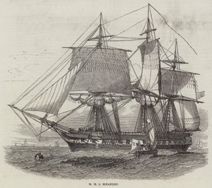 HMS Menderes (gravür) by English School