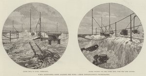HMS Sanspareil Rüzgara Karşı Gidiyor (gravür) by English School