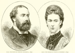 H.R.H. Galler Prensi (D. 9 Kasım 1841). H.R.H. Galler Prensesi (D. 1 Aralık 1844) by English School