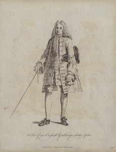 Bir İngiliz Beyefendisinin Alışkanlığı yaklaşık 1700 (gravür) by English School