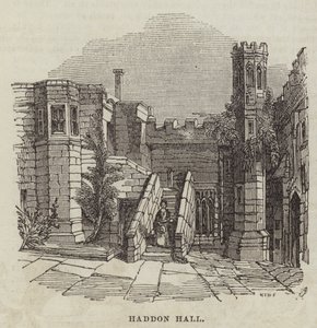 Haddon Salonu (gravür) by English School