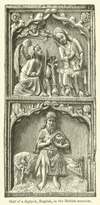 İngiliz müzesinde bir iki parçanın yarısı, İngilizce (gravür) by English School