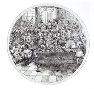 Oratoryo yöneten Handel, c.1740 by English School