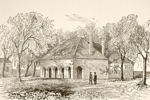 Hannover Adliyesi, Virginia (litho) by English School