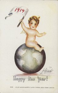 Yeni Yılınız Kutlu Olsun Kartı, 1914 by English School