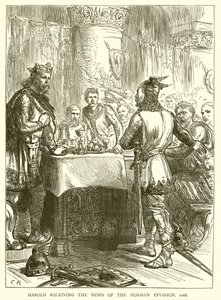 Harold, Norman İstilası Haberini alıyor, 1066 by English School