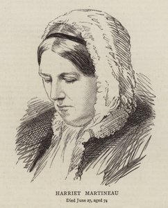 Harriet Martineau (gravür) by English School