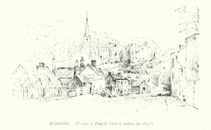 Harrow (gravür) by English School