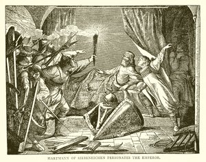 Siebeneichen'li Hartmann İmparatoru Kişileştirir by English School