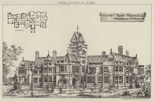 Haseley Malikanesi, Warwick (gravür) by English School