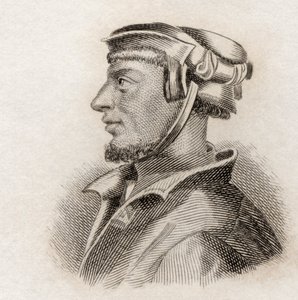 Heinrich Cornelius Agrippa von Nettesheim, 1825 (gravür) by English School