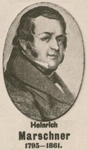 Heinrich Marschner (gravür) by English School