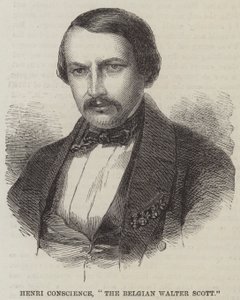 Henri Vicdan, "Belçikalı Walter Scott" (gravür) by English School