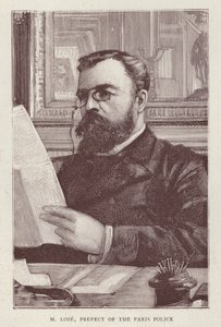 Henri Loze, Fransız politikacı ve Paris Polis Müdürü (litho) by English School