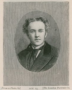 Henry Arthur Jones, oyun yazarı, 19 yaşında by English School
