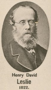 Henry David Leslie (gravür) by English School