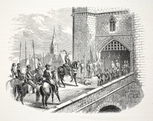 Richmonds Henry Earl (sonradan Henry VII) Belediye Başkanları vücut, pub üzerinden Shrewsbury