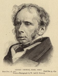 Henry George, Earl Grey (gravür) by English School