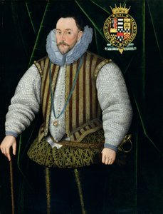 Henry Herbert (c.1531-1604) 2. Pembroke Kontu, c.1590 (tuval üzerine yağlıboya) by English School
