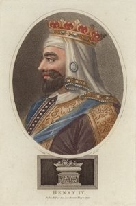 Henry IV, İngiltere Kralı (renkli gravür) by English School