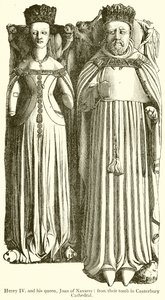 Henry IV ve Kraliçesi, Joan of Navarre by English School